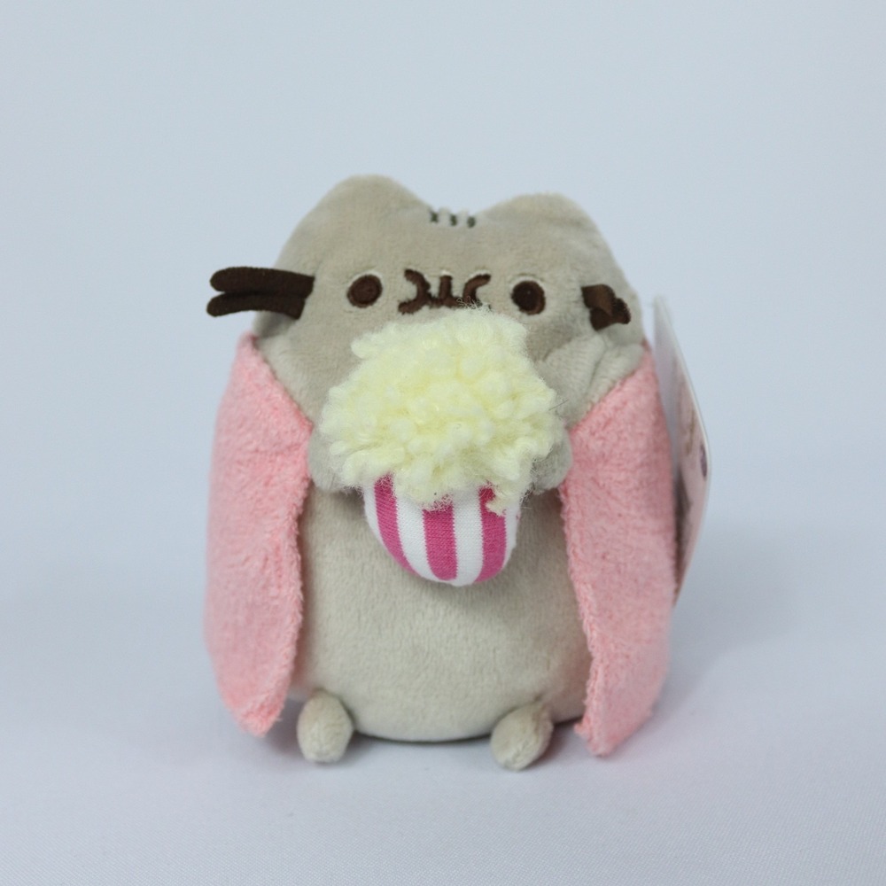 GUND 2021 Pusheen Cat Kitten Movie Night Popcorn Blanket New w Lenticular Tag